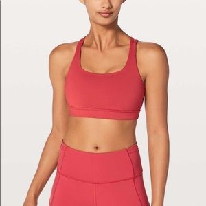 Lululemon Energy Bra Persian Red Size 6
